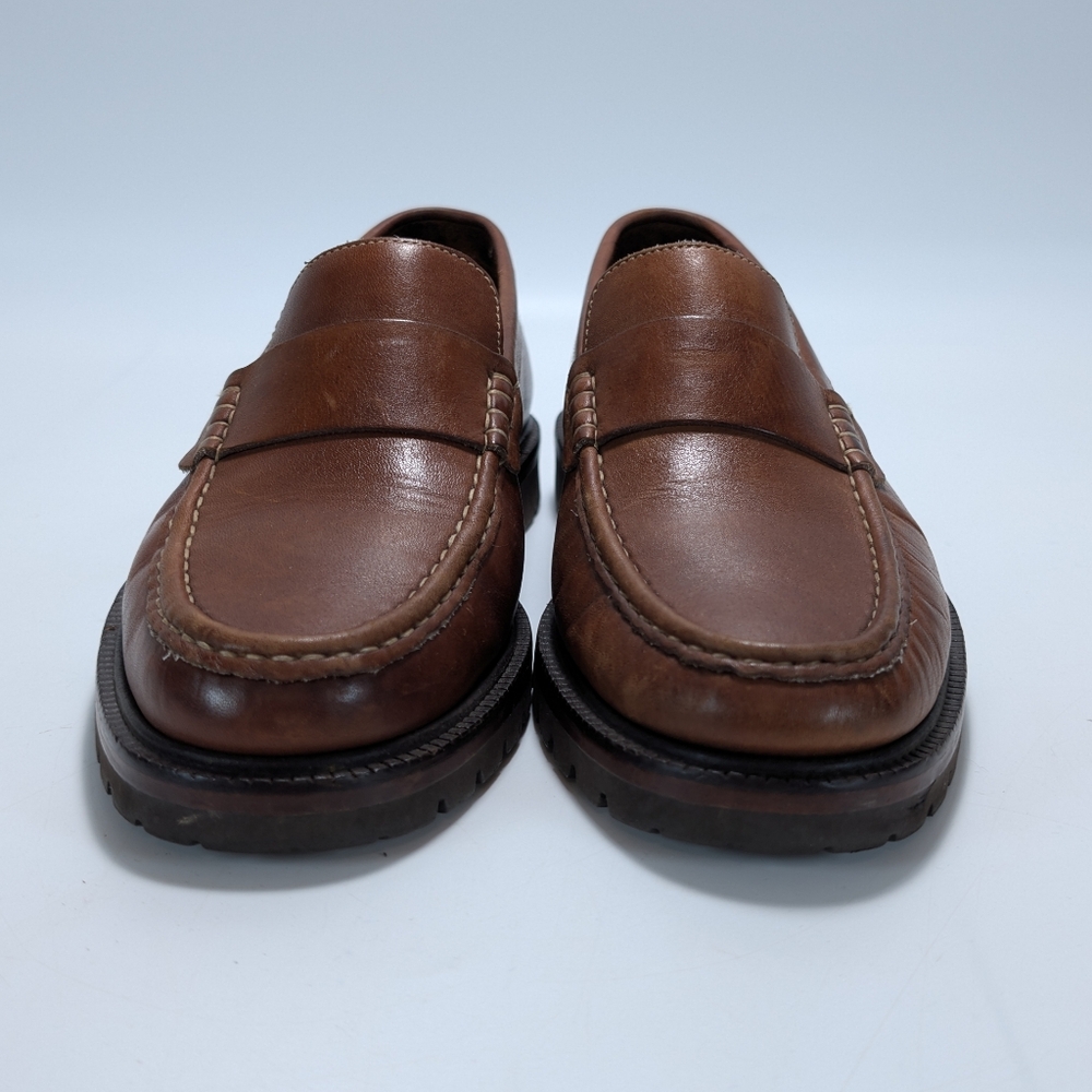 H.S. Trask & Co Brown Leather Slip On Loafers - Picture 2 of 11